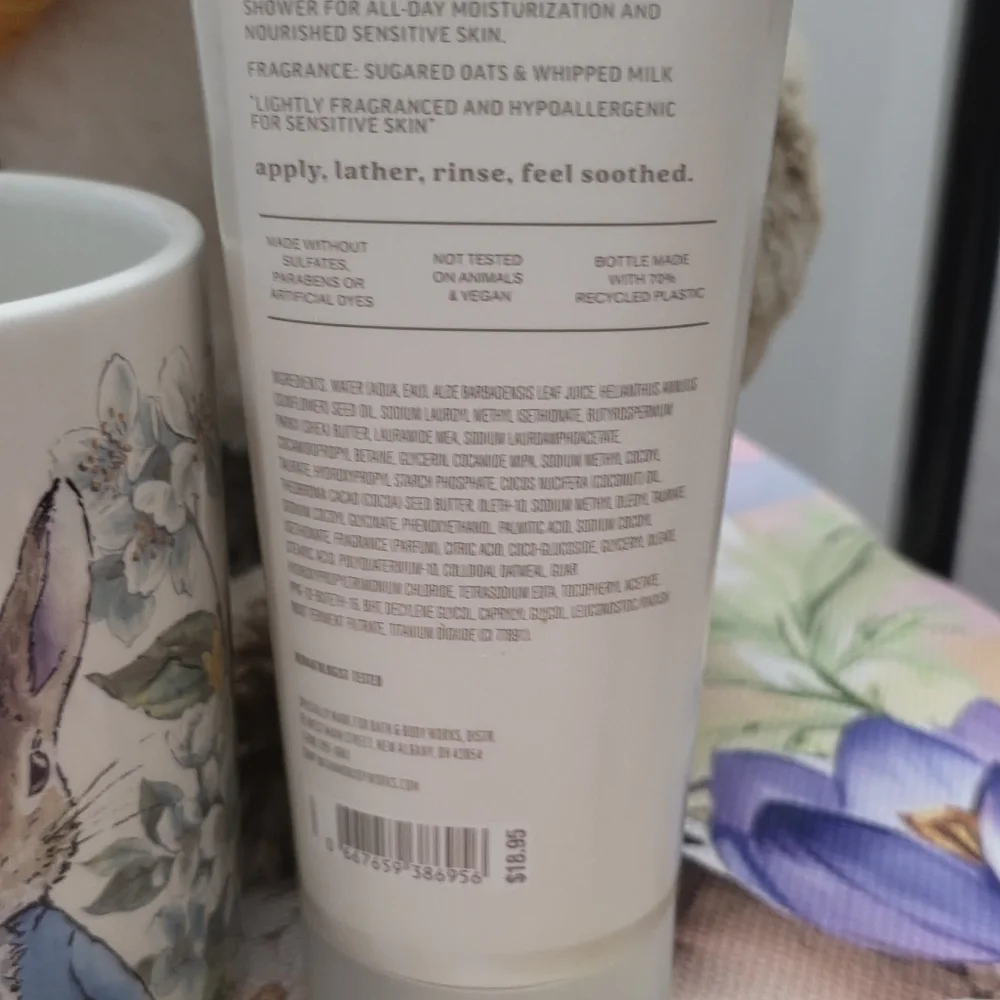 Bath & Body Works Sensitive Skin Milk Moisturizing Body Wash & Body Butter Set